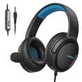 thumbnail image 1 of Andoe Wired Gaming Headset, Surround Sound Gaming Headphones with Mic for PS5, PS4, PC, Switch (Blue), 1 of 7