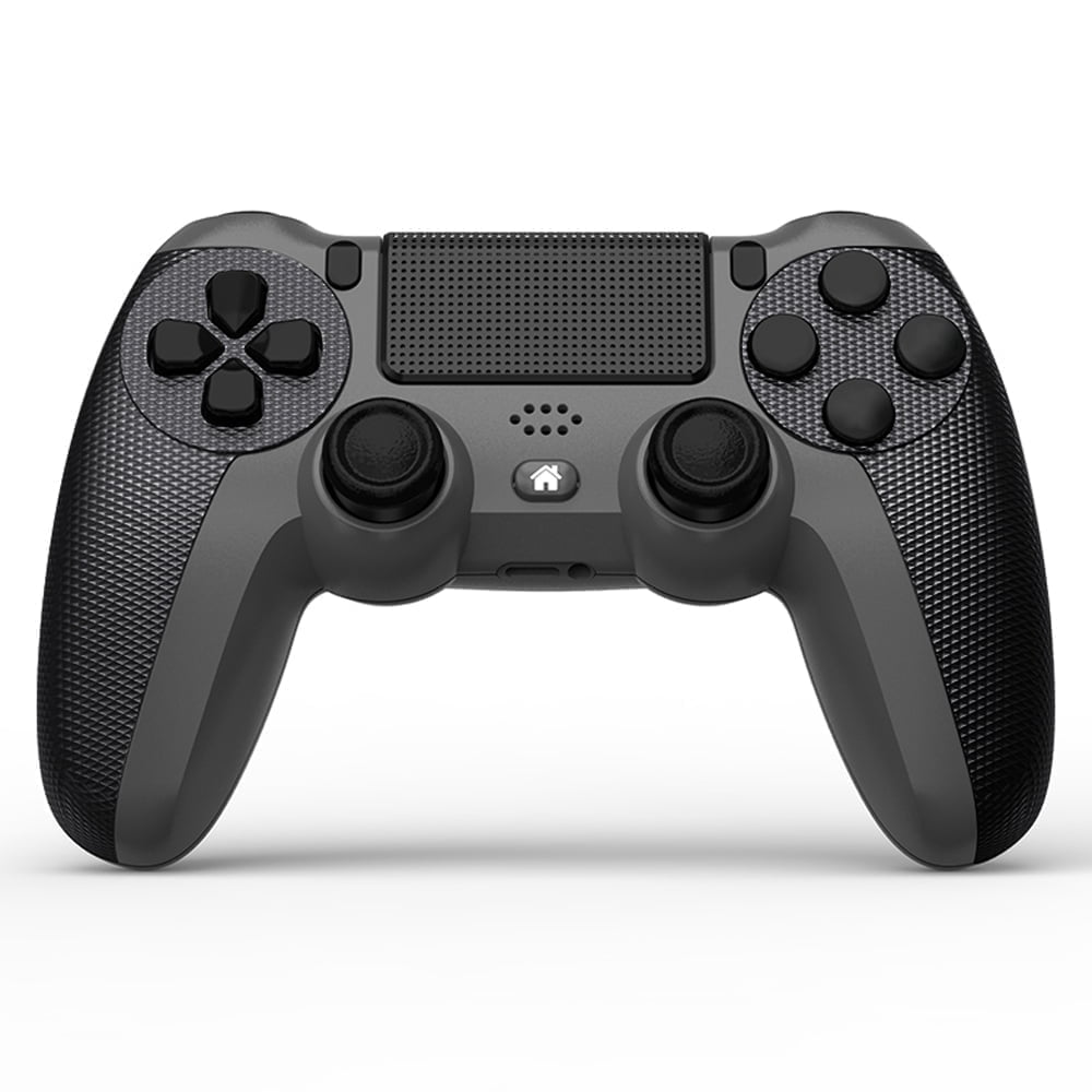 ASHATA Wireless Controller Für PS4/Pro/Slim & PC - Schwarz, Mit Halbleiterschaltern & Plug-and-Play
