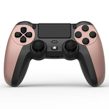 Andoe Wireless Controller for P4, Game Joystick Compatible with P4/Slim/Pro/PC, Rose Gold