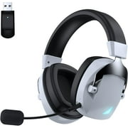 Andoe Wireless Gaming Headset for PS5/PS4/PC/Nintendo Switch/PC, Bluetooth 5.3 Gaming Headphones with Noise-Cancelling Microphone, 3.5mm Wired Jack for Xbox Ser