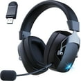 thumbnail image 1 of Andoe Wireless Gaming Headset for PS5/PS4/PC/Xbox, Surround Sound Gaming Headphones with Noise-Cancelling Microphone, 3.5mm Wired Jack (Black), 1 of 8