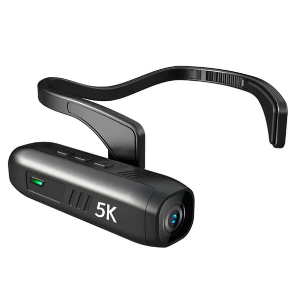 Andoer-2 5K Head Mounted Camera Camcorder with WiFi, 30MP, and 120Wide Angle Lens for Vlog Video Recording