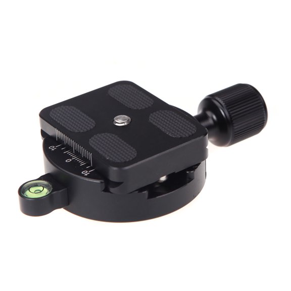 Andoer-2 DM-55 Clamp and QR Quick Release Plate with Gradienter for 55mm Ball Head Arca Swiss RRS Wimberley