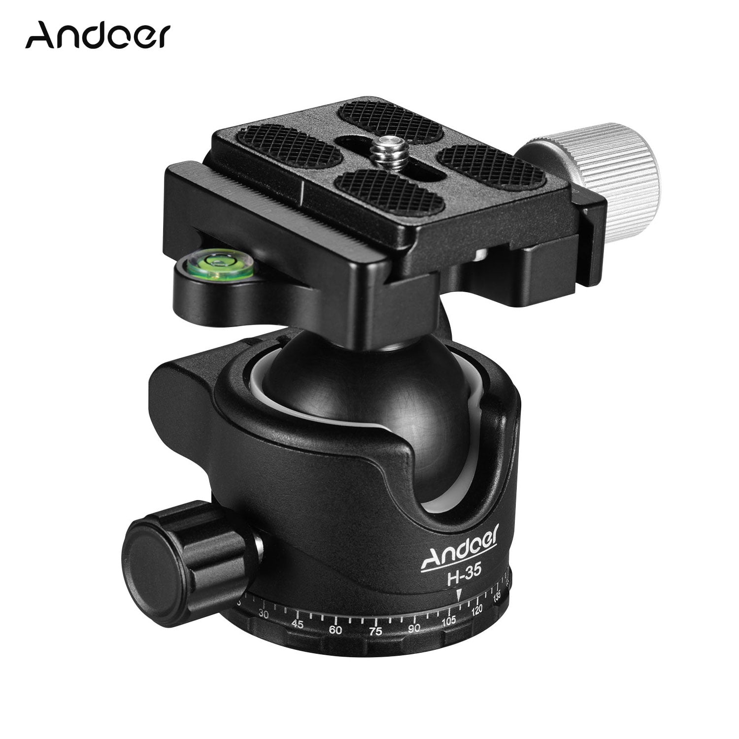 Andoer 2 Panorama Tripod Ball Head, Low Gravity Center Design