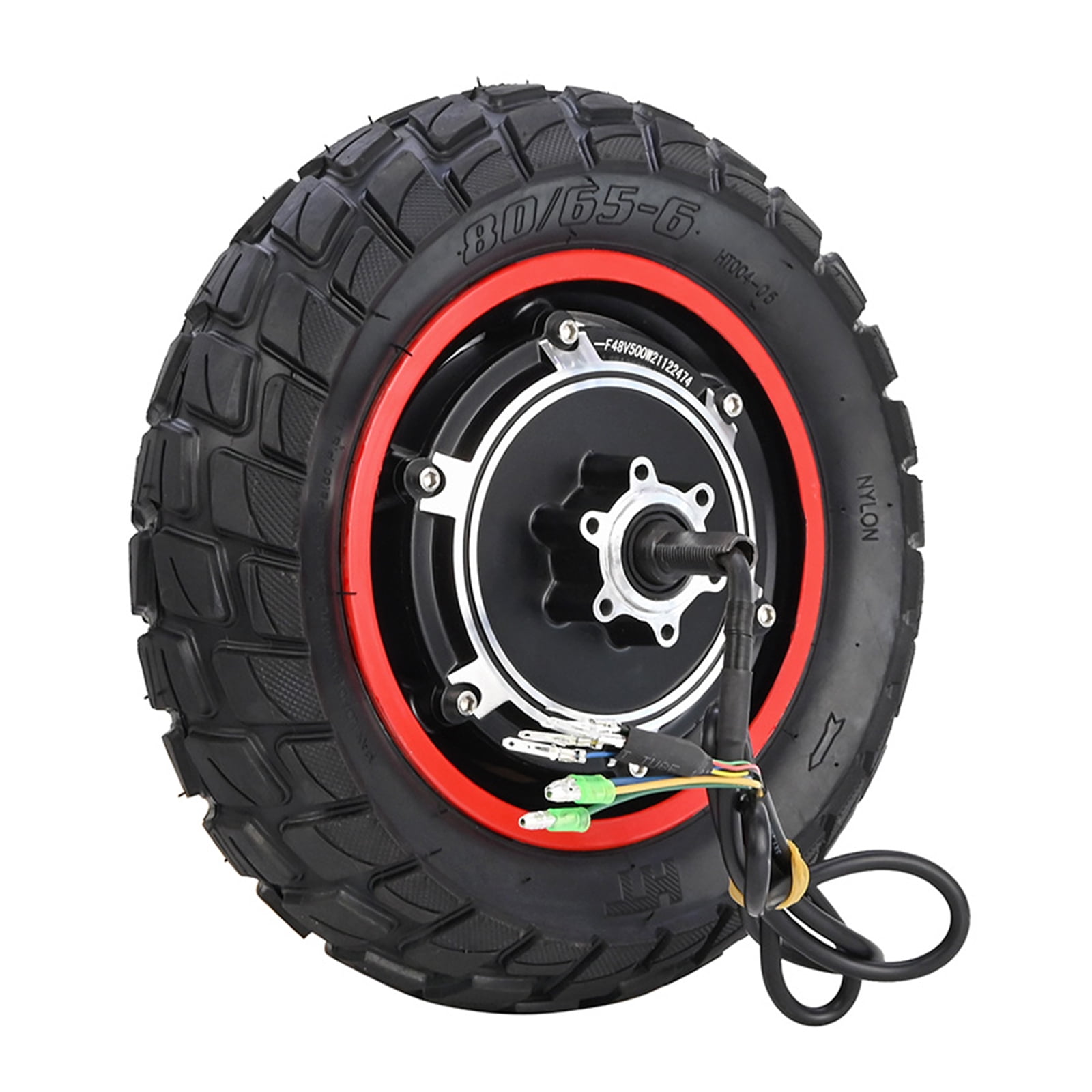 Andoer 48V 500W Motor Replacement for Kugoo M4M4PRO Electric Scooter 10 Inch Inflatable Tire Rear Wheel Motor