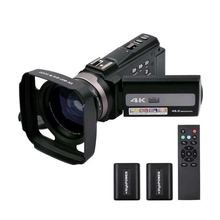 Andoer 4K 60FPS Digital Video DV 48MP 16X Zoom 3-inch Rotatable