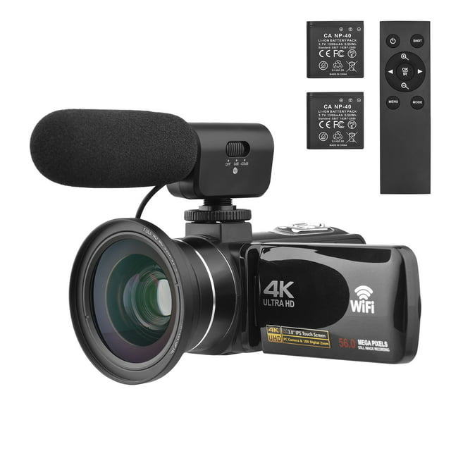 Andoer 4K Camcorder Vlogging Camera Ultra HD 4K 56MP 18X Video Camera ...