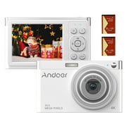 Andoer 4K Digital Camera Camcorder 50MP IPS Screen Auto Focus 16X Zoom Flash - Christmas Gift