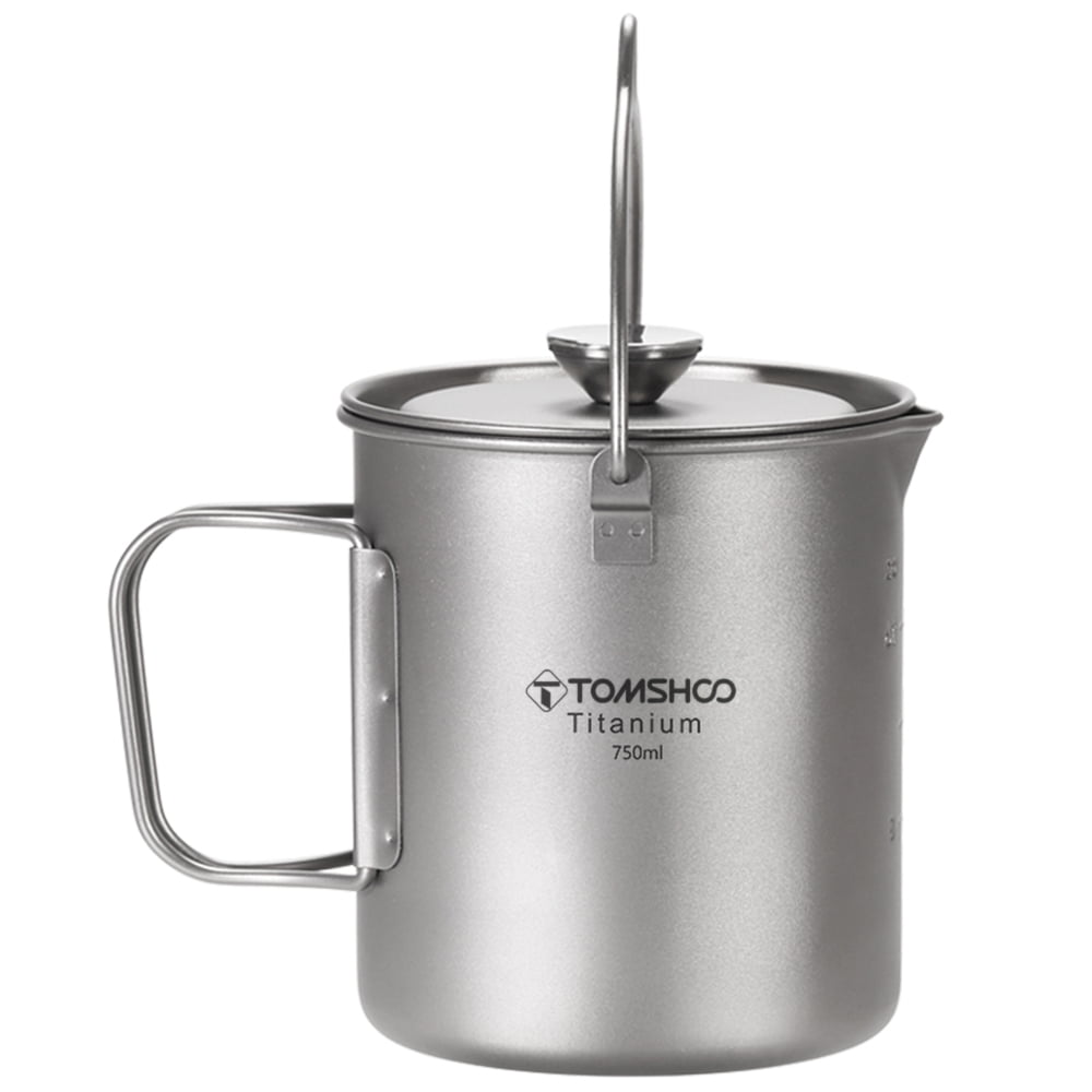 Andoer 750ml Camping Coffee Cup with Press Plate Coffee Maker French