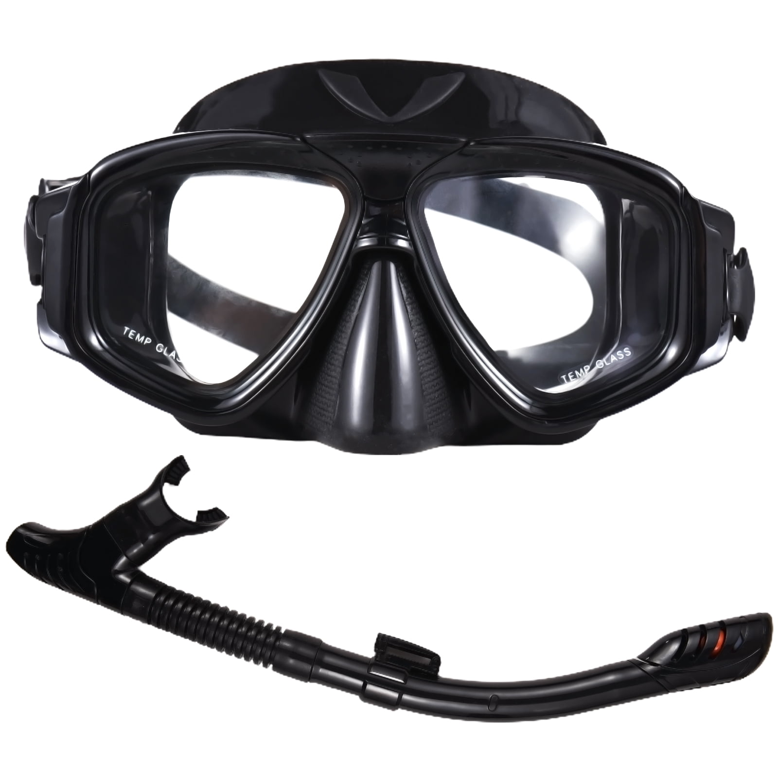 Andoer Adults Snorkel Set Fog Swim with Dry Snorkel Tube for