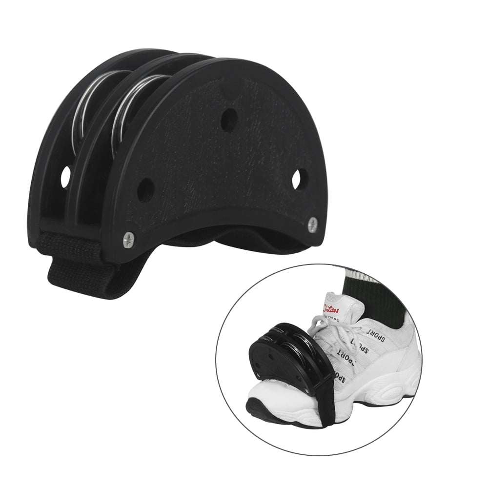 Andoer Black ABS Foot Tambourine with Metal Jingle Bells Ideal for