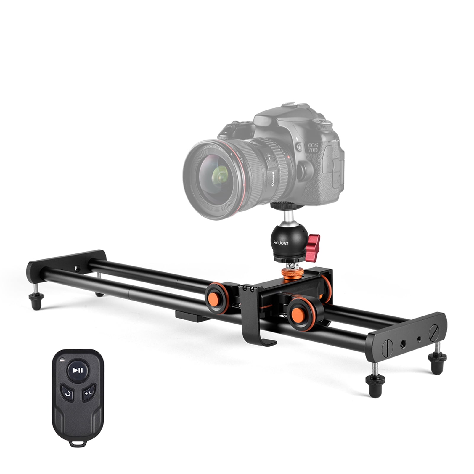 Andoer Camera Slider Kit with Auto Dolly Car Remote Control