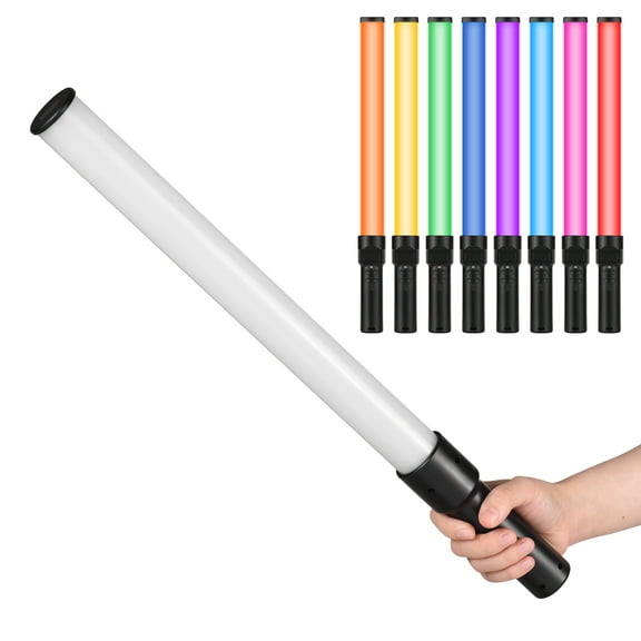 Andoer D2 Handheld RGB Tube Video Wand 2500K5500K8500K Dimmable 7 Colorful Effects Built-in Battery for Vlog Live Streaming Product Photography