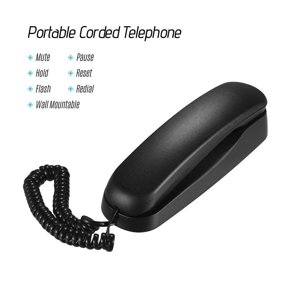 Andoer Desktop Corded Landline Corded Phone Fixed Telephone Wall
