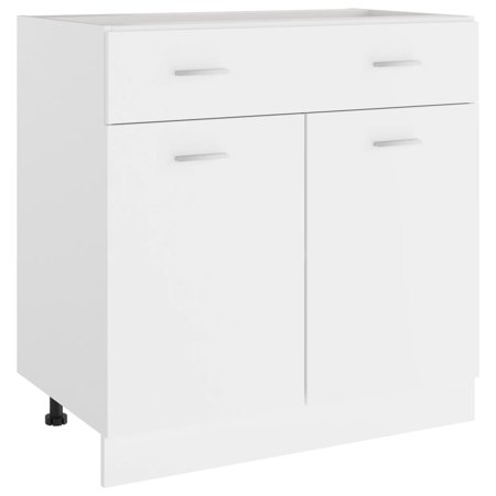 Andoer Drawer Bottom Cabinet White 31.5"x18.1"x32.1" Engineered Wood