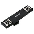 thumbnail image 1 of Andoer Dual Hot Shoe Flash Speedlite Bracket Splitter for 7DII 70D 5DR 5DRS 5DIII 6D DSLR Camcorder, 1 of 6