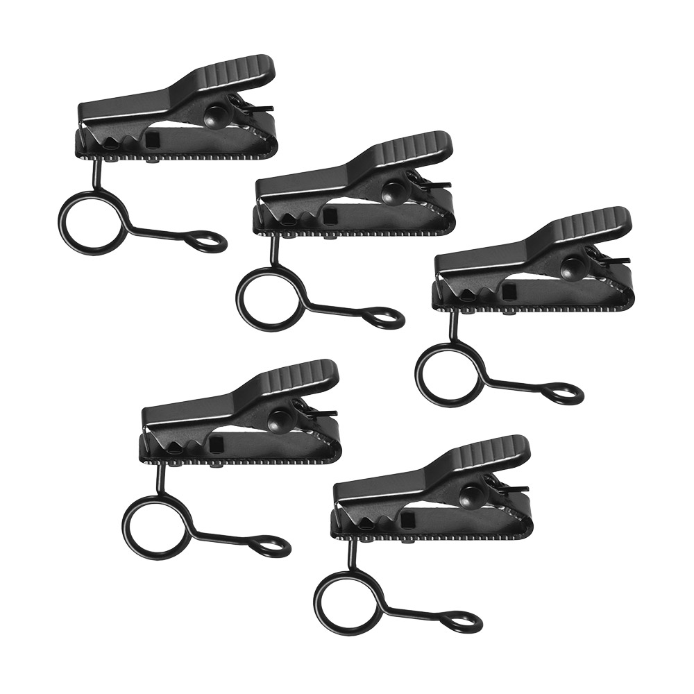 Andoer EY-J03 5pcs 6mm Wired Mic Microphone Tie Clip - image 1 of 7