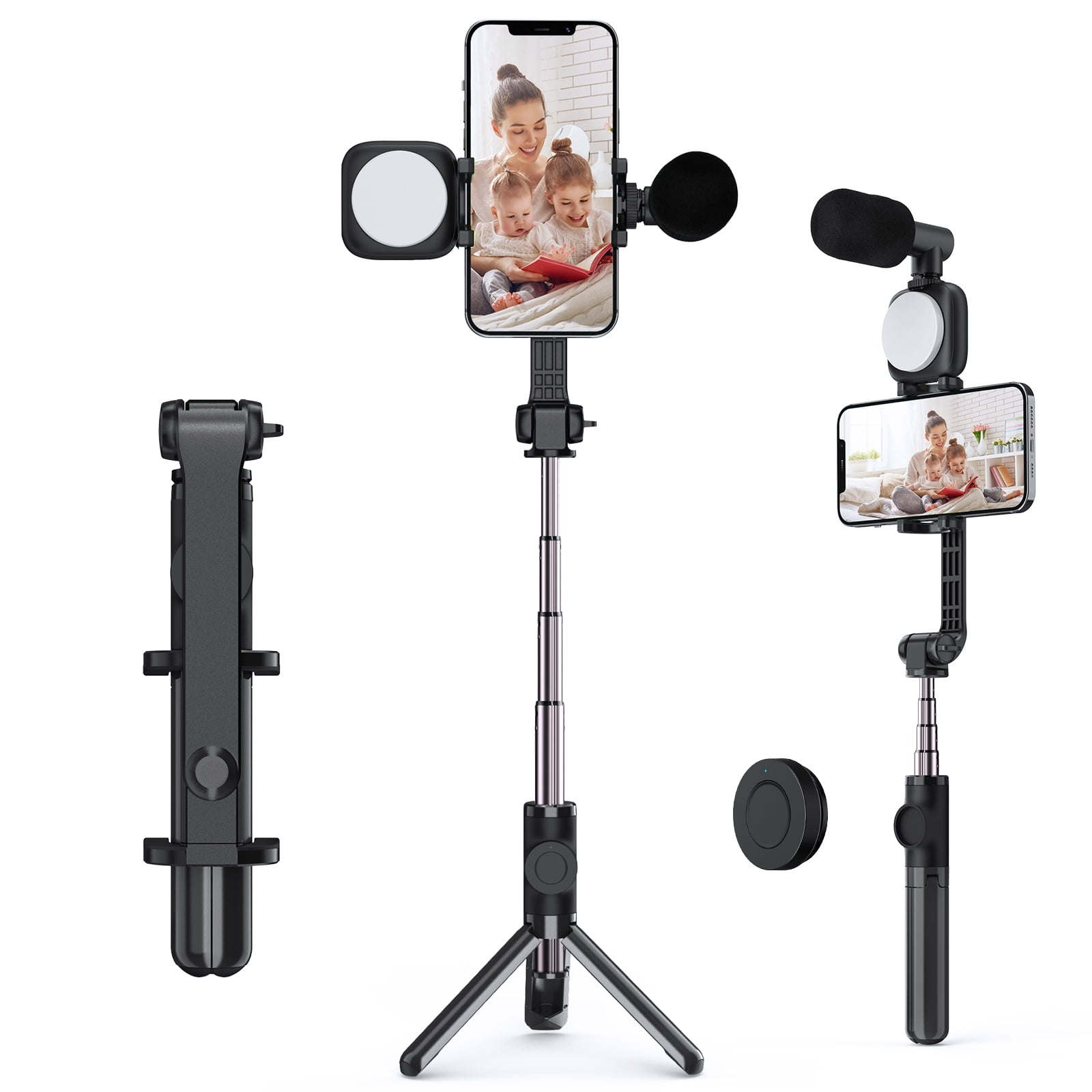 Andoer F3 Smartphone Video Kit Phone Video Rig with Rechargeable Video