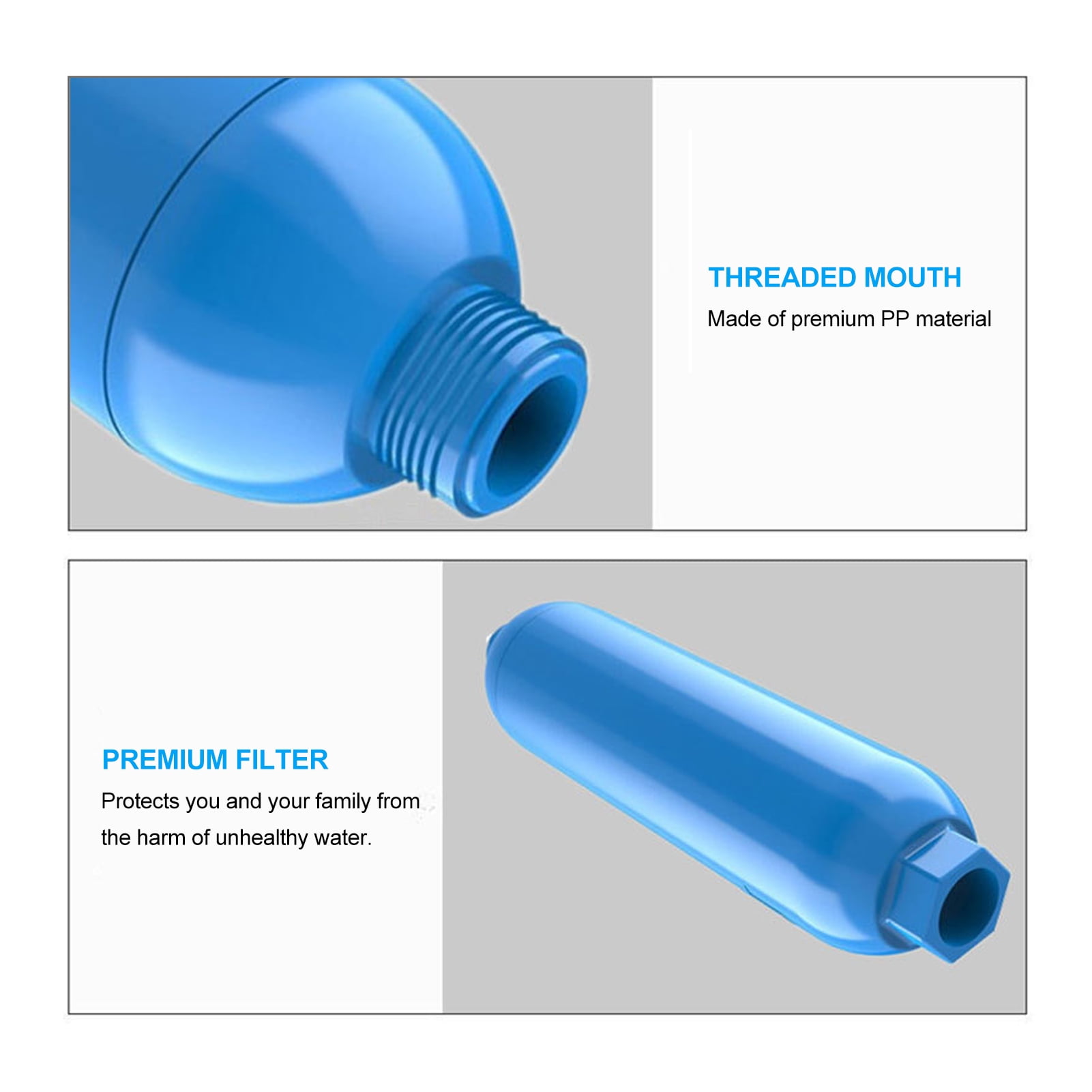 Andoer Filter,Rvs Campers Taste Odor Water Filter Bad Taste Ideal Rvs