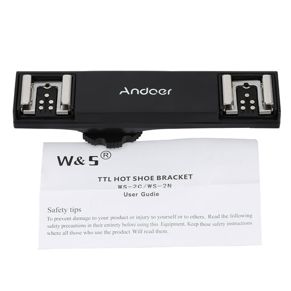 Andoer Hot Shoe Splitter Plate,5drs 5diii 6d 5diii 6d Dslr 6d Dslr Camera Dual Speedlite Splitter 5dr 5drs 5diii Speedlite Splitter 7dii 70d 5dr 5drs 7dii 70d 5dr Splitter Speedlite Compatible Ainn