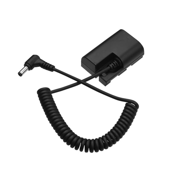 Andoer LP-E6 Dummy Battery Pack DC Coupler Connector Spring Cable Replacement for Canon 5D2 5D3 5D4 6D 6D2 60D 7D 7D2 70D 80D 5DSR Cameras 39.37 inches / 100 cm
