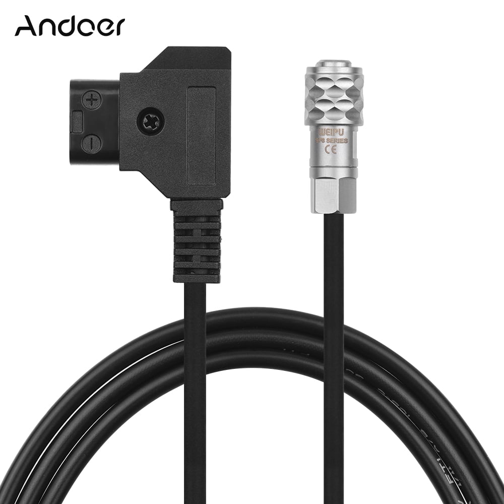 Eonvic DC (2.5mm X 0.7mm) To D-Tap Power Cable (1 Meter) For BMPCC & DSLR Cameras