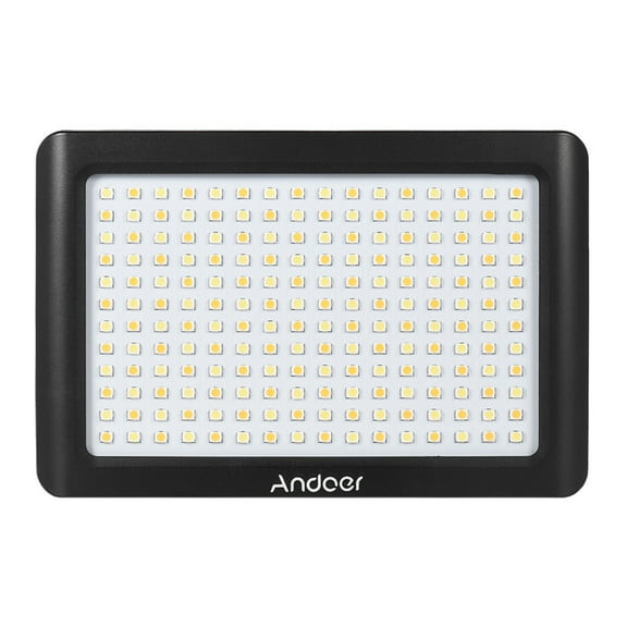 Andoer Mini Portable Dimmable Studio Video Photography LED Light Panel Lamp 3200K/6000K 192pcs Beads For   DSLR Camera DV Camcorder