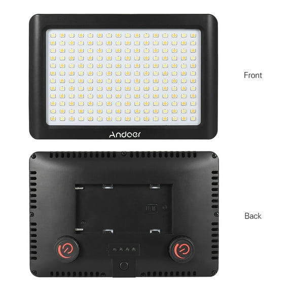 Andoer Mini Portable Dimmable Studio Video Photography LED Light Panel Lamp 3200K/6000K 192pcs Beads For DSLR Camera DV Camcorder