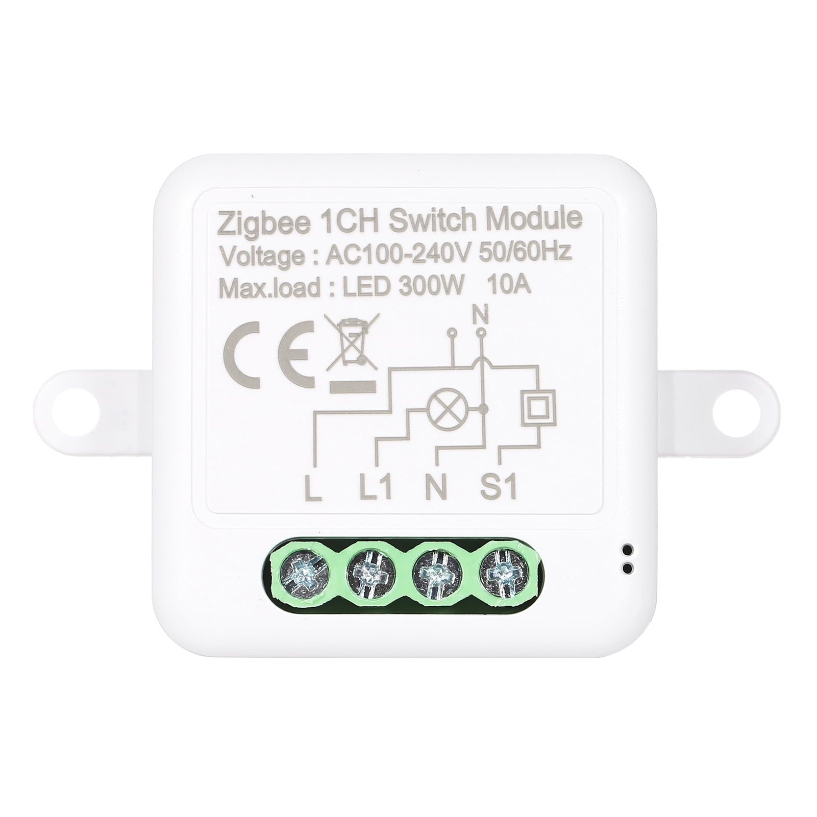Andoer Mini Smart Switch Relay Module, Zigbee Technology, 2 Way Control