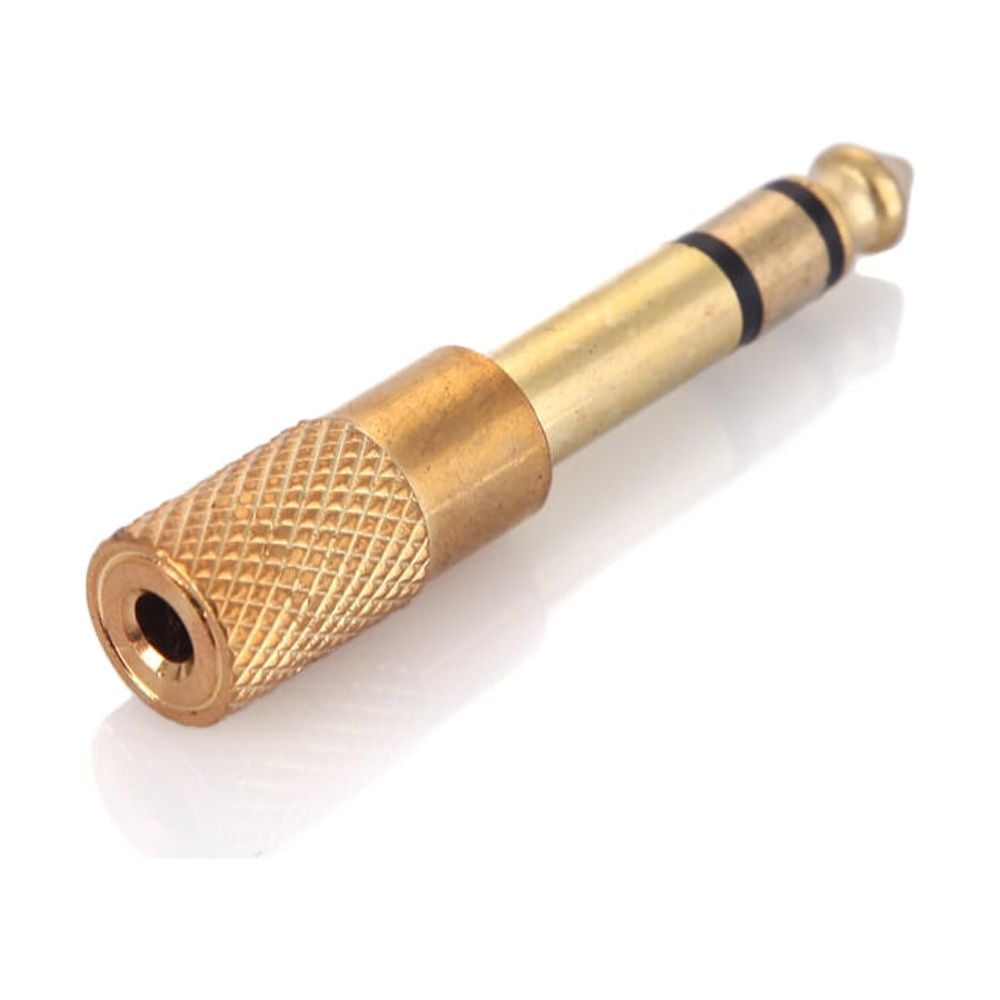 Andoer Premium Audio Jack Adapter Convertor, GoldPlated Stereo Plug Socket for Electric Guitars