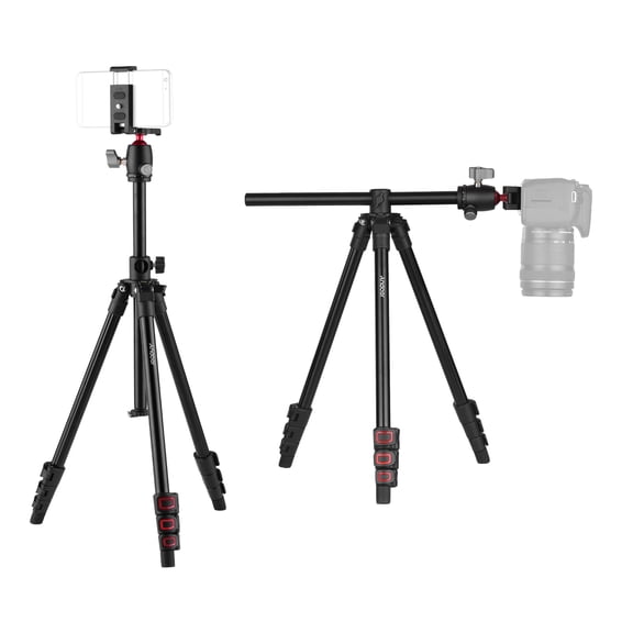 Andoer-2 Andoer Q160H Travel Tripod Portable Horizontal Mount 360 Panoramic Ball Head Universal for DSLR Cameras Smartphones DVs Max Load 5kg Professional