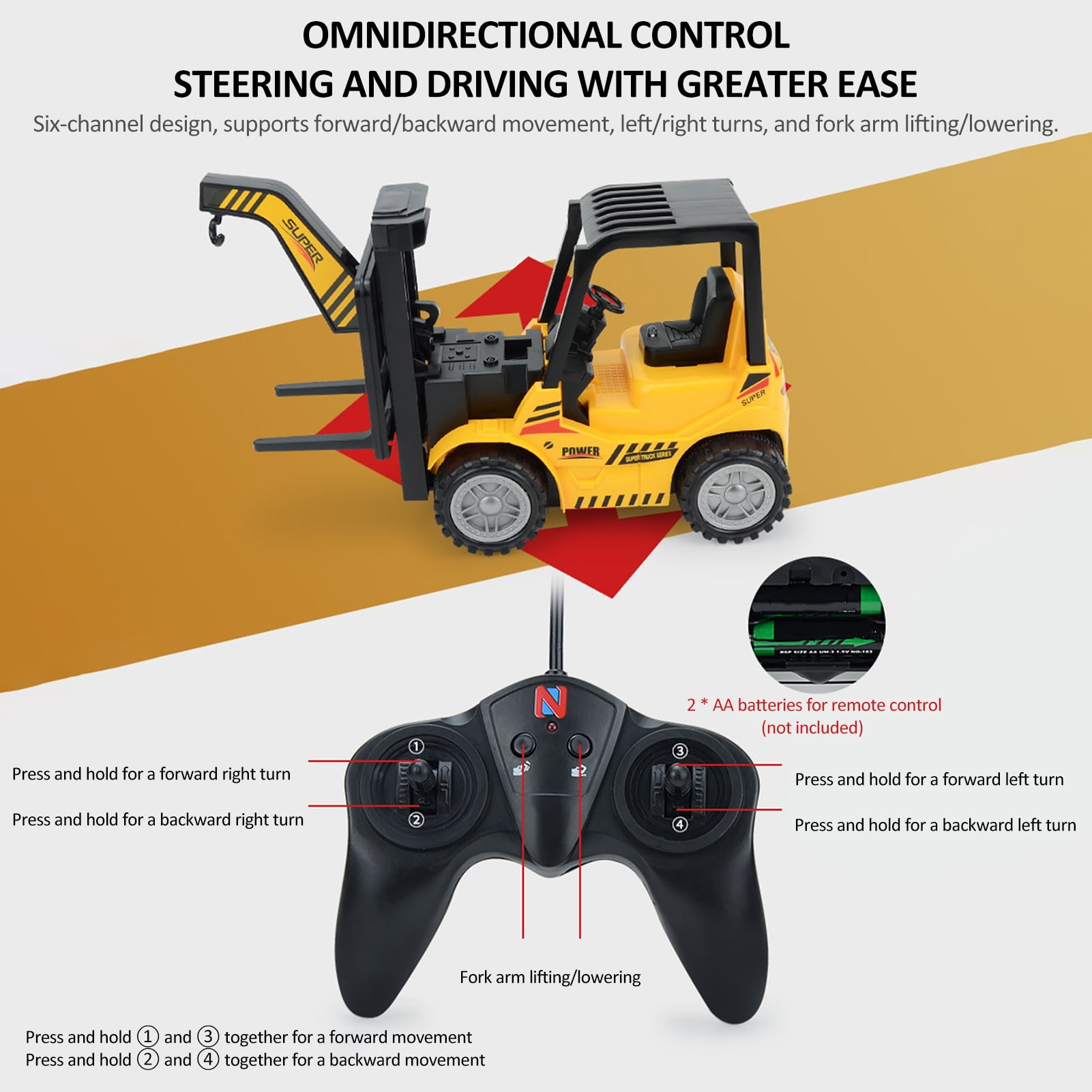 Andoer Remote control car,Battery Toy Car Remote Toy Remote Car