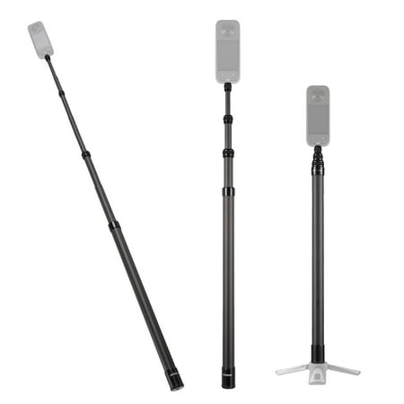 Andoer Selfie Stick, Portable Telescoping Selfie Stand, Carbon Fiber, 82.6 Inches, Compatible with X2/X3