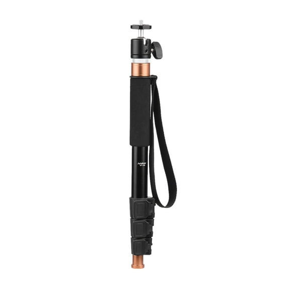 Andoer TP-148 94.6cm/37.2'' Lightweight Adjustable Monopod/Microphone Boom Pole with Max Load 5kg for Cameras & Microphones