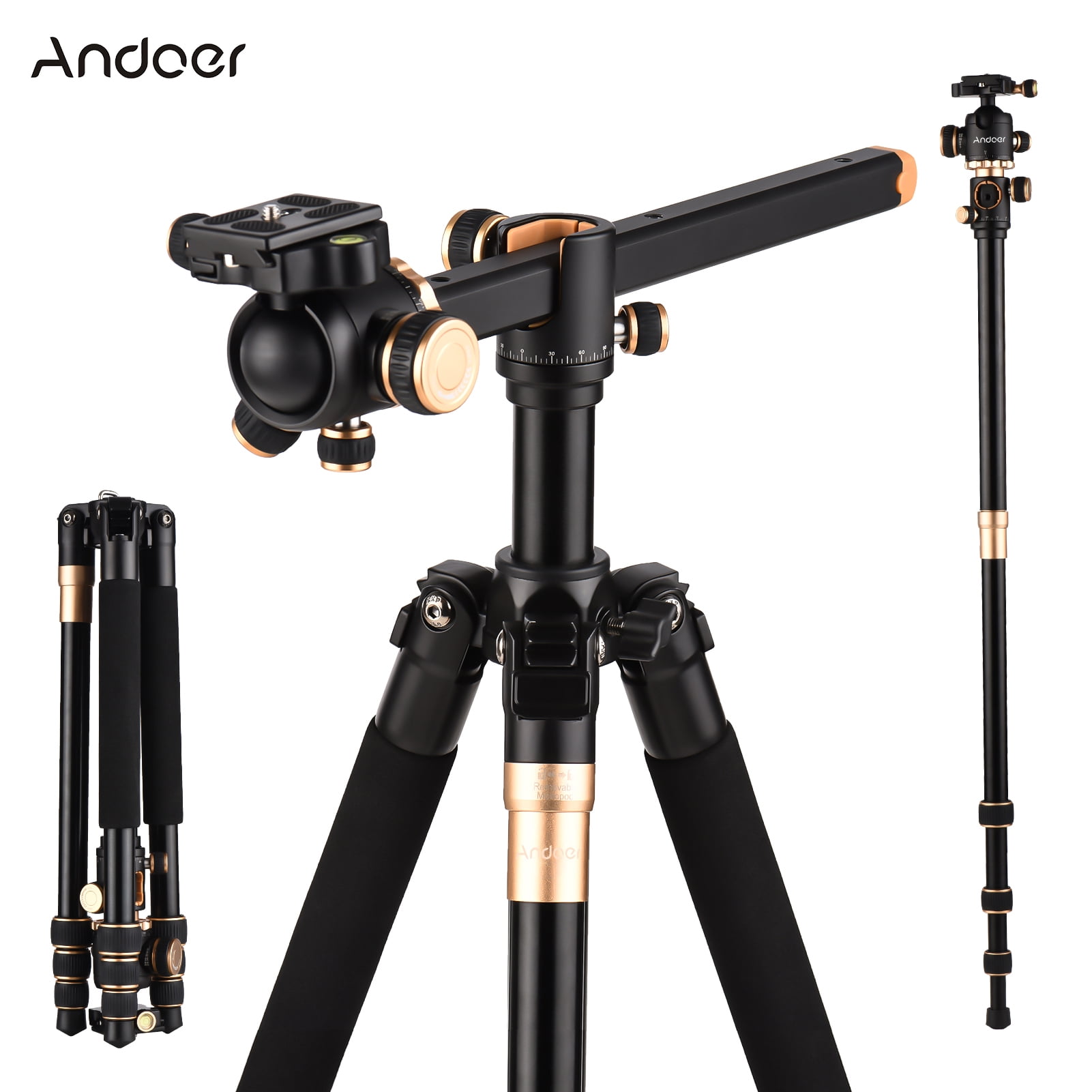 Andoer Tripod for Camera, 72" Lightweight Aluminum Camera Tripod with