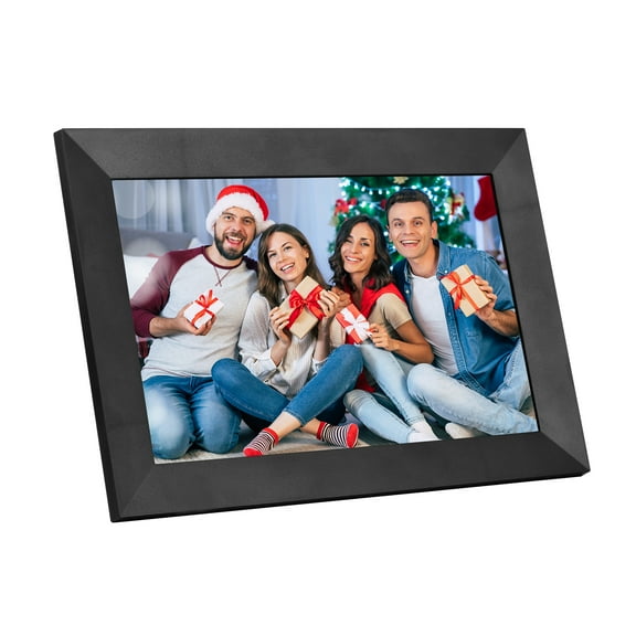 Andoer WiFi Digital Picture Frame, 10.1 Inch Metal Photo Frame with IPS Touch Screen, 16GB Storage, Gift for Grandparents