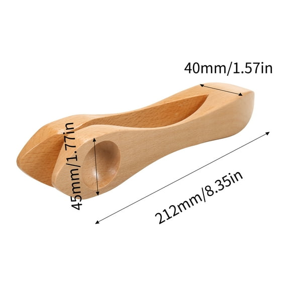 Andoer Wooden Musical Spoon Folk Percussion Instrument Natural Wood Folk Sound Traditional Percussion Spoons Great Gift for Adults Children