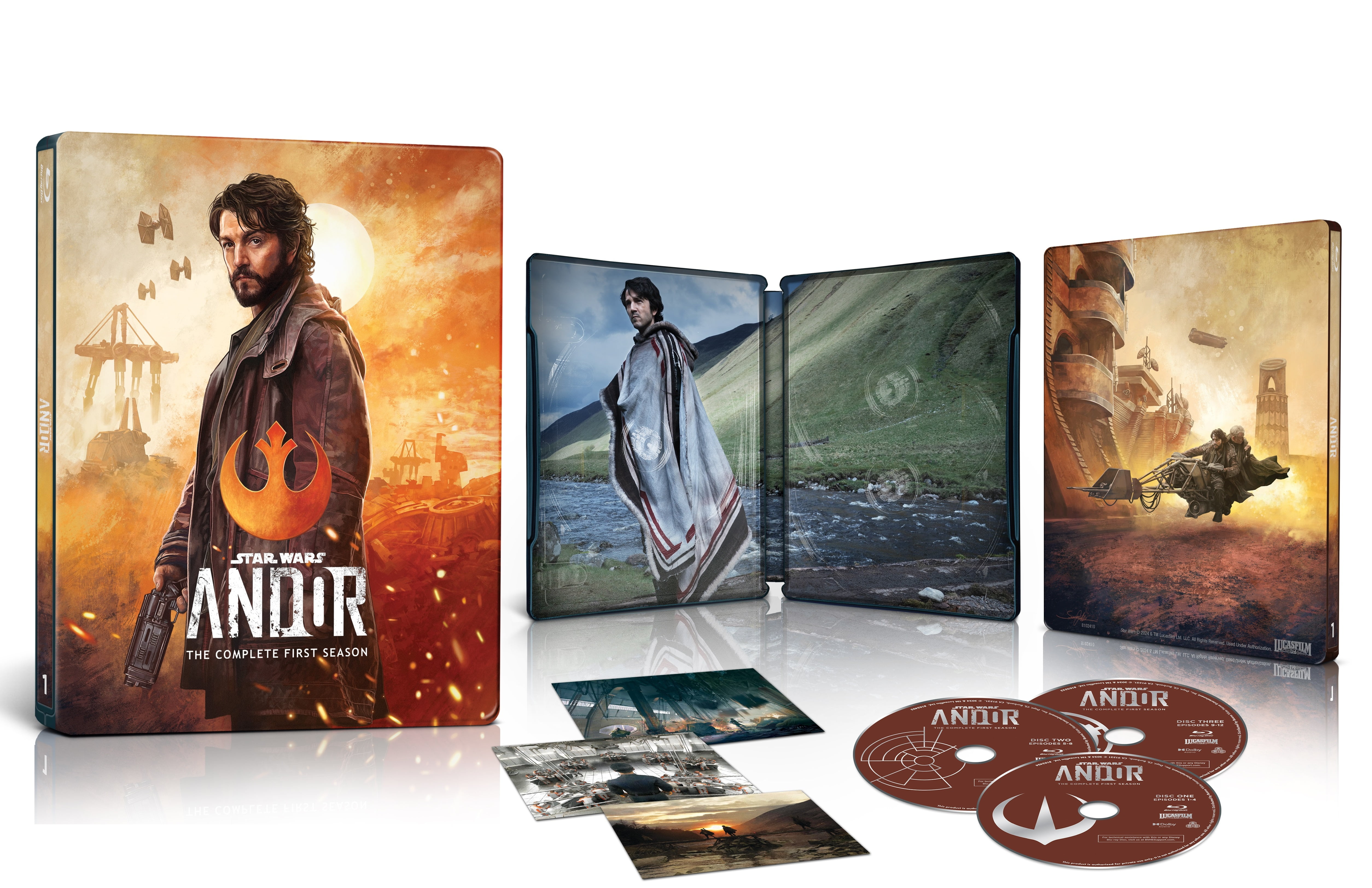 Andor: The Complete First Season (Blu-ray) (Steelbook) Disney Action & Adventure, Sci-Fi