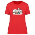 thumbnail image 1 of Andorra La Vella B&W Landmark T-Shirt Women -Image by Shutterstock, Female XX-Large, 1 of 2