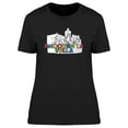 thumbnail image 1 of Andorra La Vella B&W Landmark T-Shirt Women -Image by Shutterstock, Female x-Large, 1 of 2