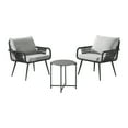 thumbnail image 1 of Andover All-Weather Outdoor Conversation Set with Two Rope Chairs and 18" H Cocktail Table, 1 of 7