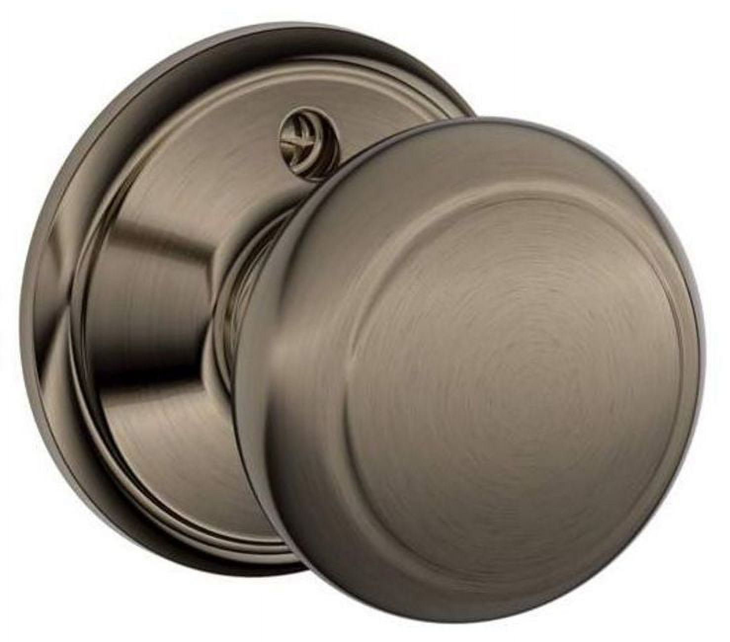 SCHLAGE Siena Bouton Non-turning Lock, Nickel Satiné (F170