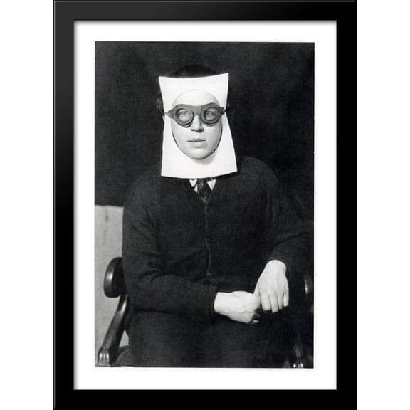 Andr Breton 28x40 Large Black Wood Framed Print Art by Man Ray