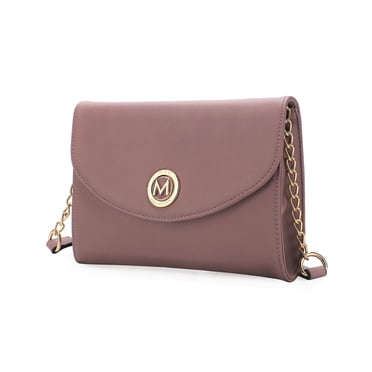 MKF Collection Vegan Leather Crossbody Bag For Women - Designer Messenger Purse With Pockets