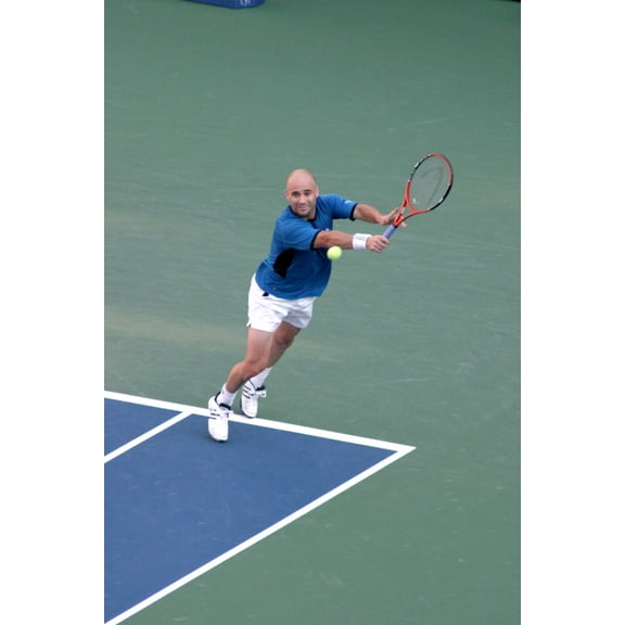 Andre Agassi In Attendance For U.S. Open Tennis Championship Finals, Arthur Ashe Stadium, Flushing, Ny, September 11, 2005. Photo By Rob RichEverett Collection Celebrity (8 x 10)