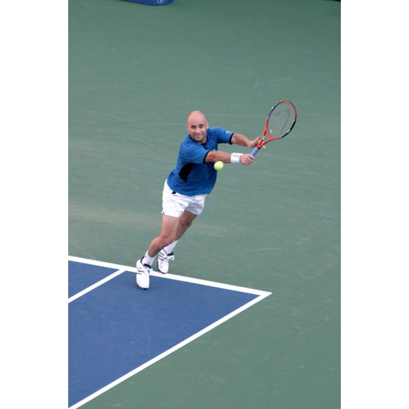 Andre Agassi In Attendance For U.S. Open Tennis Championship Finals, Arthur Ashe Stadium, Flushing, Ny, September 11, 2005. Photo By Rob RichEverett Collection Celebrity (16 x 20)