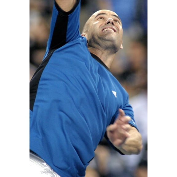 Andre Agassi Inside For U.S. Open Tennis Tournament, Arthur Ashe Stadium, Flushing, Ny, Wednesday, September 07, 2005. Photo By Rob RichEverett Collection Celebrity (16 x 20)