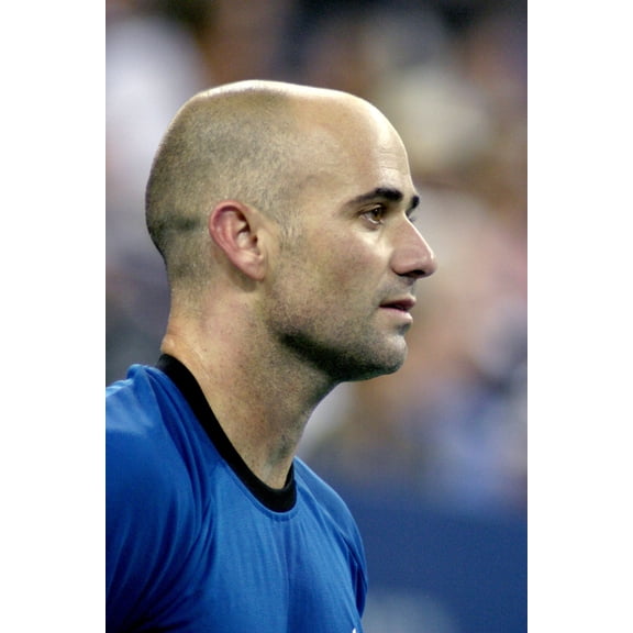 Andre Agassi Inside For U.S. Open Tennis Tournament, Arthur Ashe Stadium, Flushing, Ny, September 07, 2005. Photo By Rob RichEverett Collection Celebrity (8 x 10)
