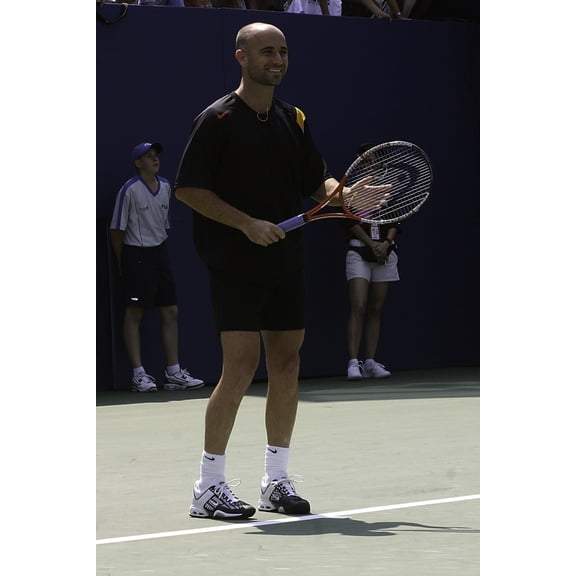 Andre Agassi playing tennis Photo Print (24 x 30)