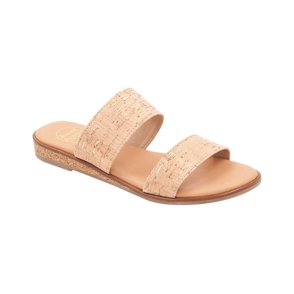 Andre Assous Galia Raffia Sandal, 8, Brown
